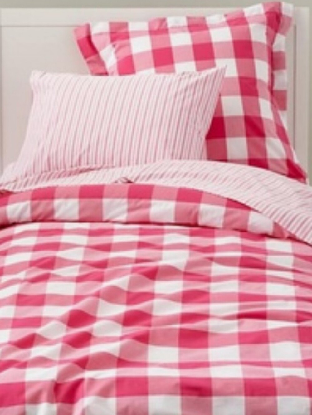 Land Of Nod Breezy Gingham Duvet Cover